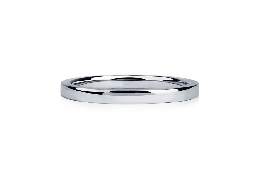 Обручальное кольцо без камней из платины ПК-125-00 Платинум Лаб фото 2