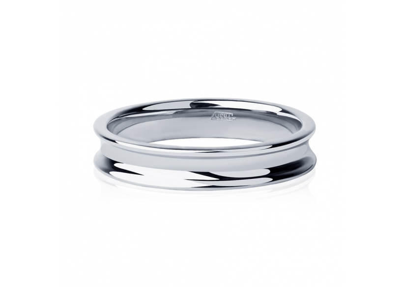 Оригинальное обручальное кольцо из платины ПК-127-00 PlatinumLab фото 2