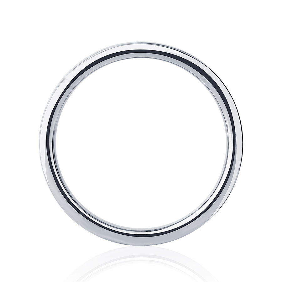 Белое обручальное кольцо из платины с бриллиантами ПК-127-01 Platinum Lab фото 3