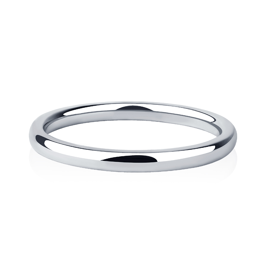 Тонкое обручальное кольцо из платины ПК-132-00 Platinum Lab фото 2