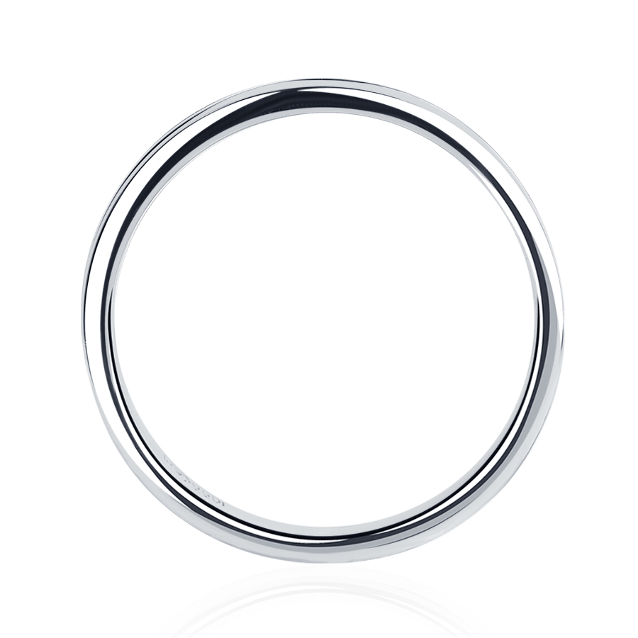 Обручальное кольцо из платины без камней ПК-135-00 Platinum Lab фото 3