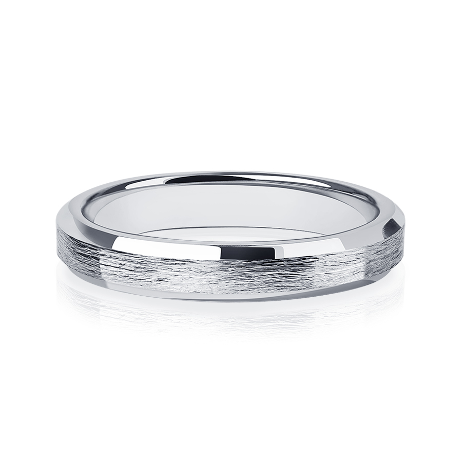 Мужское обручальное кольцо из платины ПК-140-00-М2 Платинум лаб фото 2