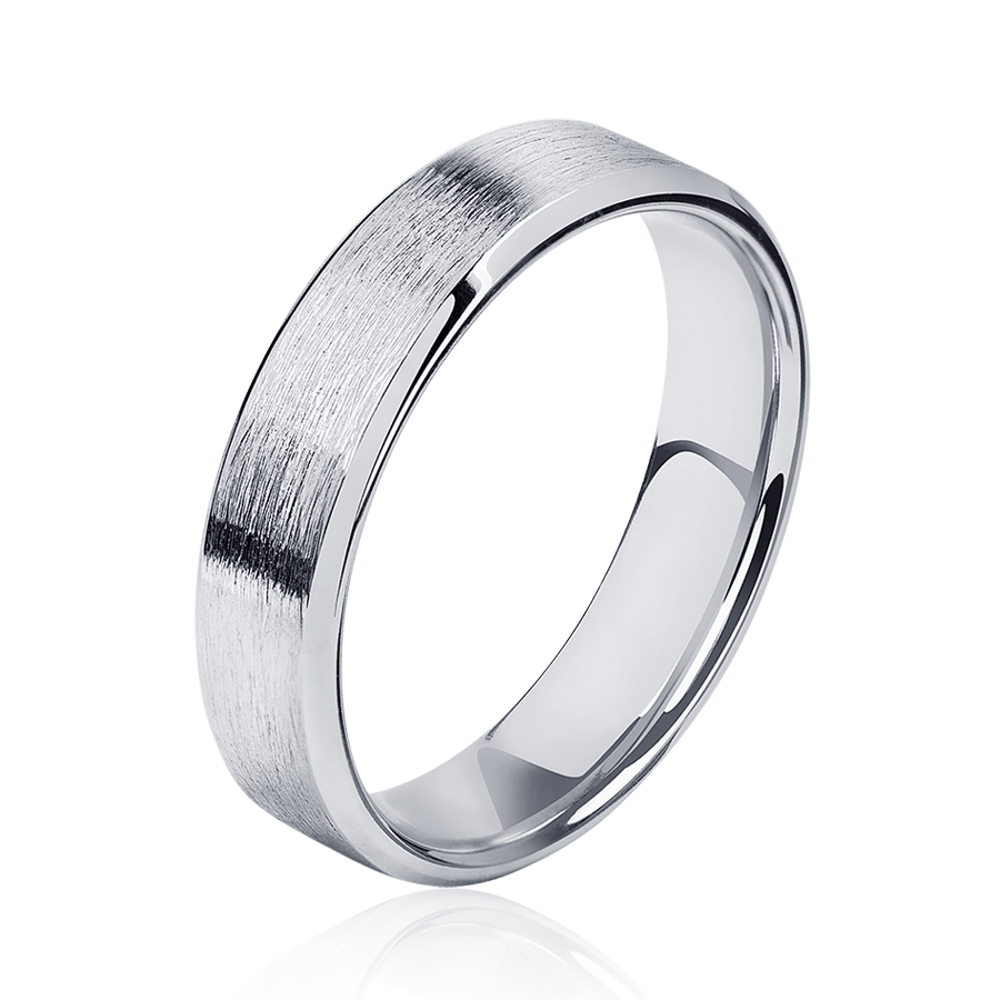 Широкое обручальное кольцо из платины ПК-141-00-М2 Platinum Lab фото 1