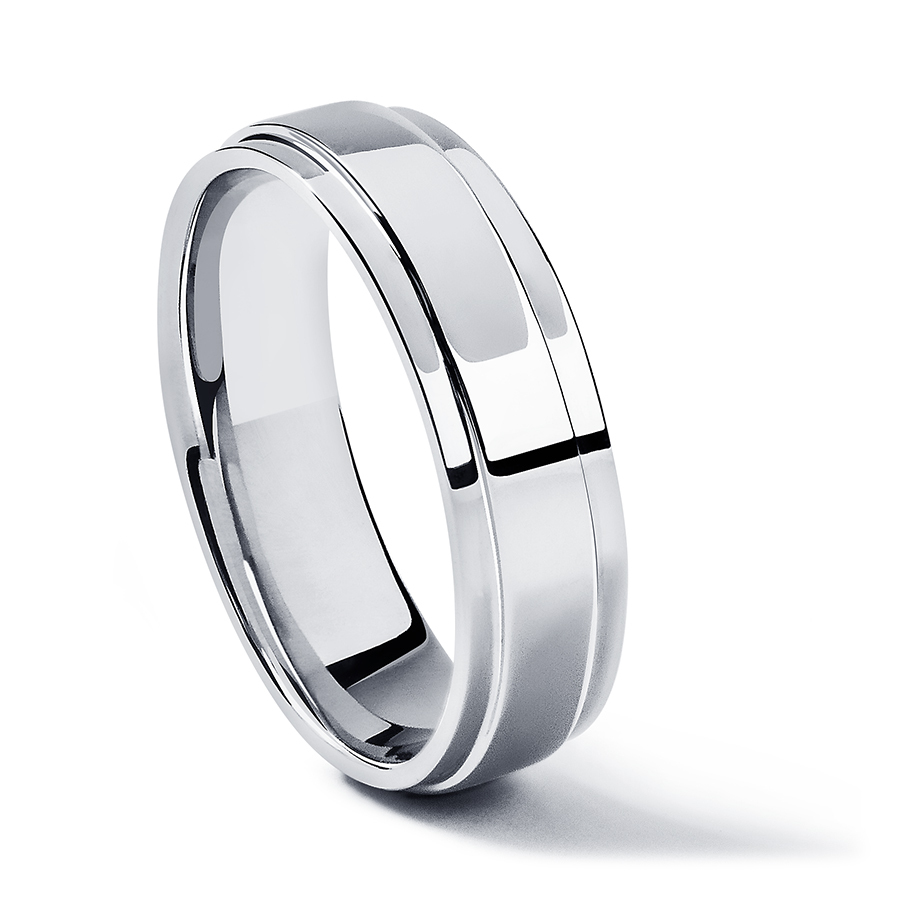 Гладкое обручальное кольцо из платины ПК-145-00 PlatinumLab фото 2