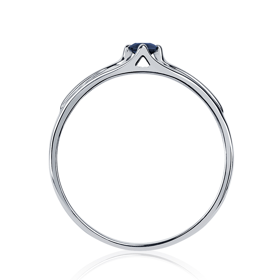 Помолвочное кольцо для предложения из платины с сапфиром ПК-202С-01 Платинум Лаб фото 2