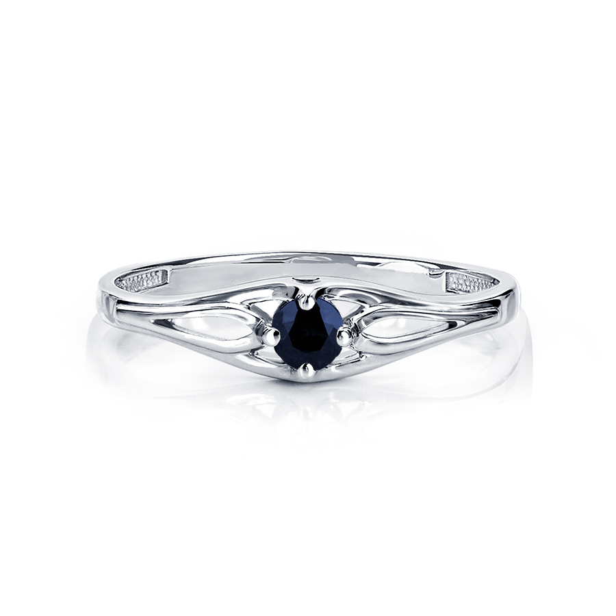 Помолвочное кольцо для девушки с сапфиром из платины ПК-202С-01 PlatinumLab фото 5