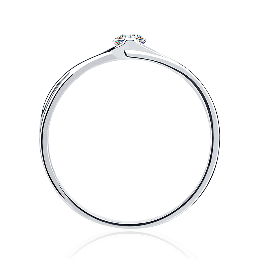 Женское помолвочное кольцо из платины с бриллиантом ПК-209-01 PlatinumLab фото 3