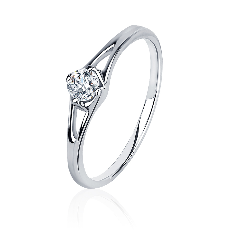 Помолвочное кольцо с бриллиантом из платины ПК-229-01 PlatinumLab фото 1