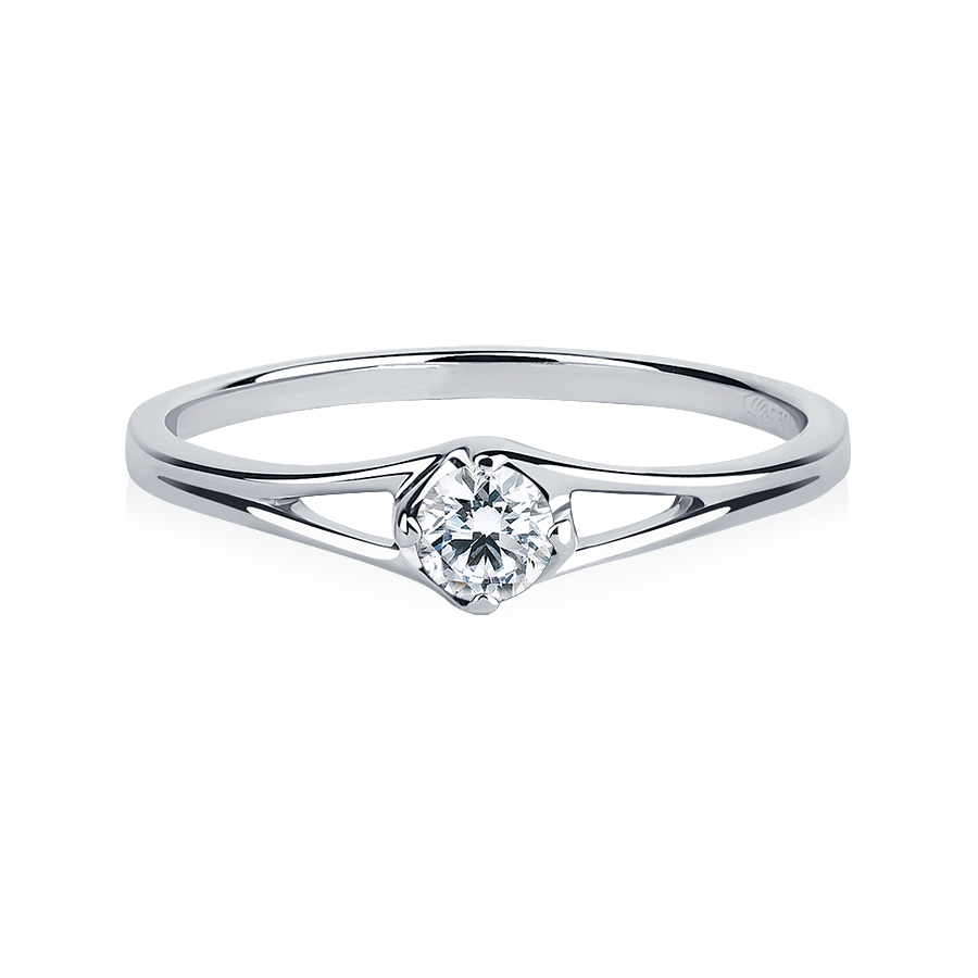 Женское помолвочное кольцо из платины с бриллиантом ПК-229-01 Platinum Lab фото 2
