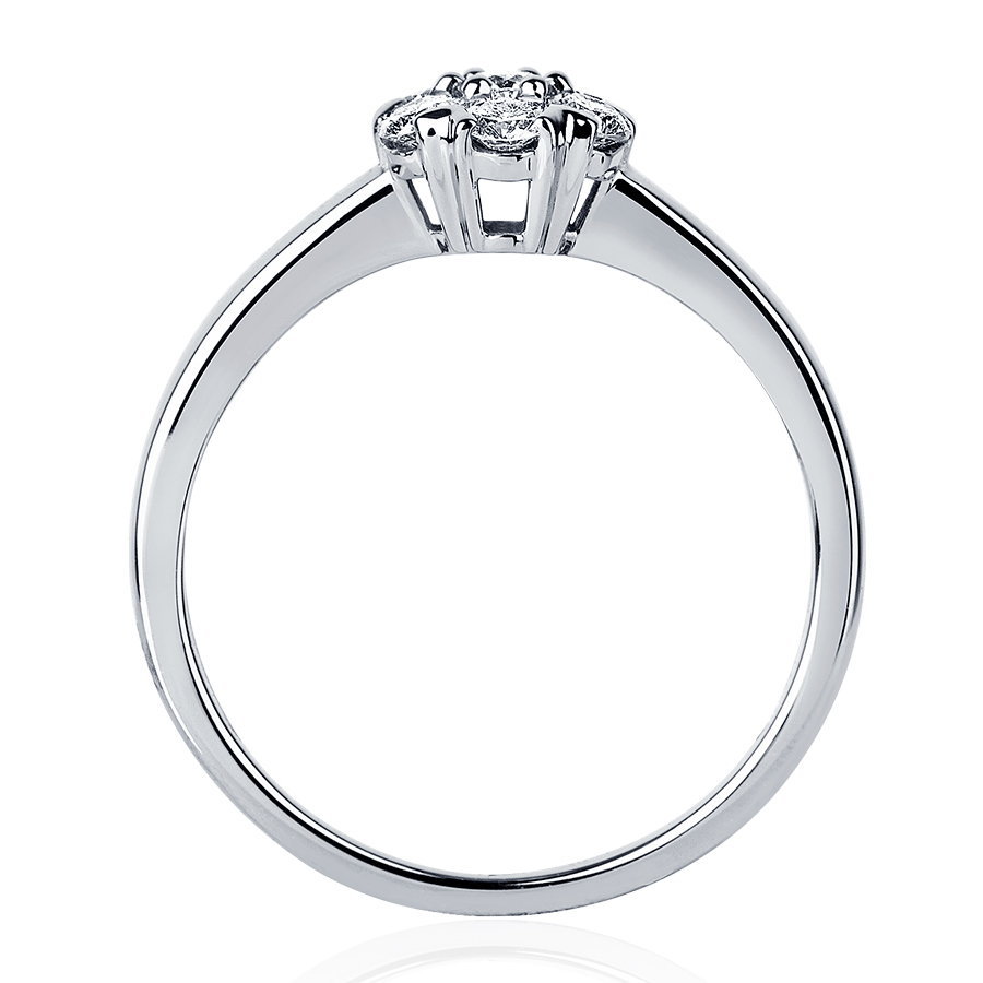 Женское кольцо из платины с бриллиантами ПК-247-01 Платинум Лаб фото 2